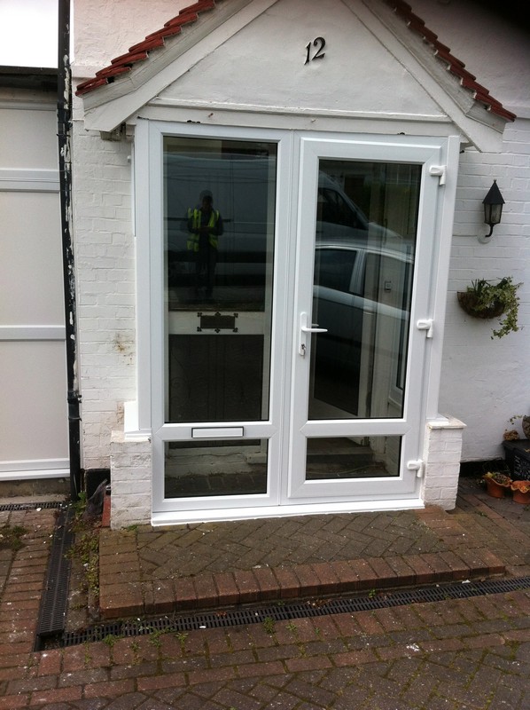 uPVC French doors fitted as front entrance in Waterloo